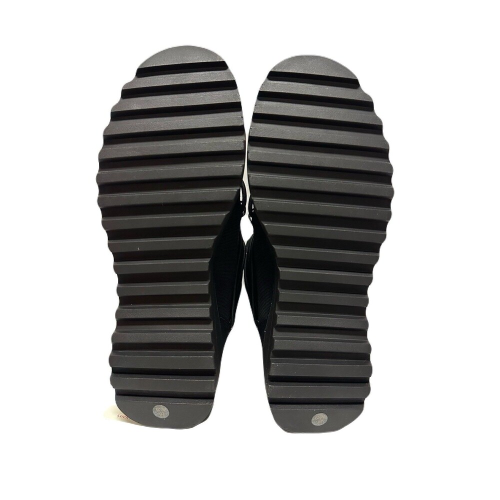 NEW Lucky Brand Womens Size 6.5 Caelia Pull On Black Suede Lug Sole Winter Boots - Picture 7 of 9